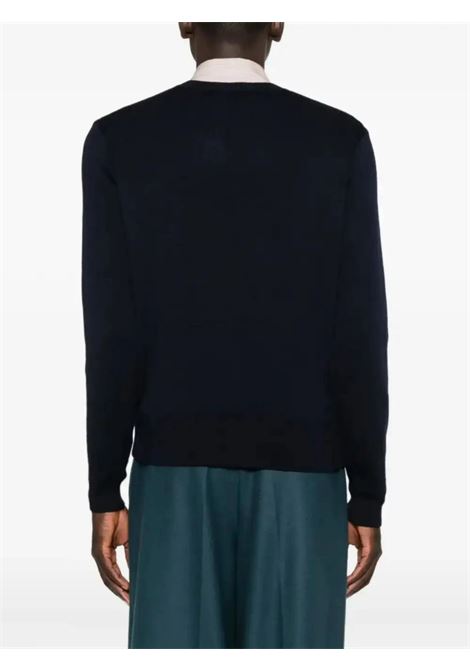 adc sweater man navy AMI PARIS | HKS826.001414